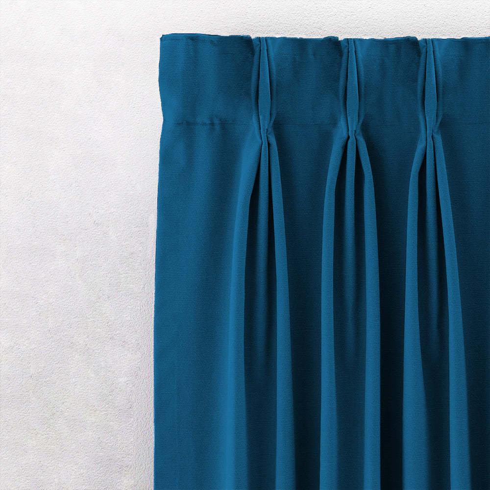 Jacquard Room Darkening Curtains in Starlights Blue Set Of 2 - (P239)