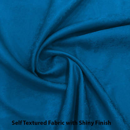Jacquard Room Darkening Curtains in Starlights Blue Set Of 2 - (P239)