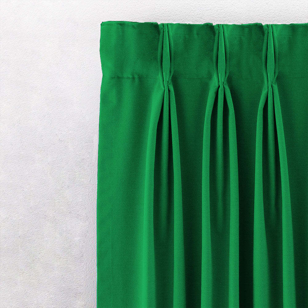 Jacquard Room Darkening Curtains in Slimy Green Set Of 2 - (P243)