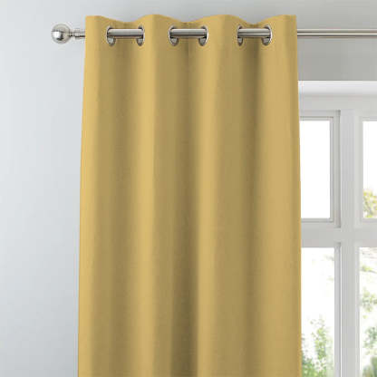 Jacquard Room Darkening Curtains in Warm Yellow Set Of 2 - (P245)
