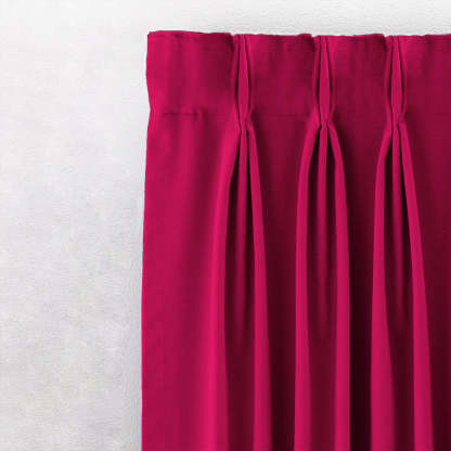 Jacquard Room Darkening Curtains in Cherry Pink Set Of 2 - (P248)