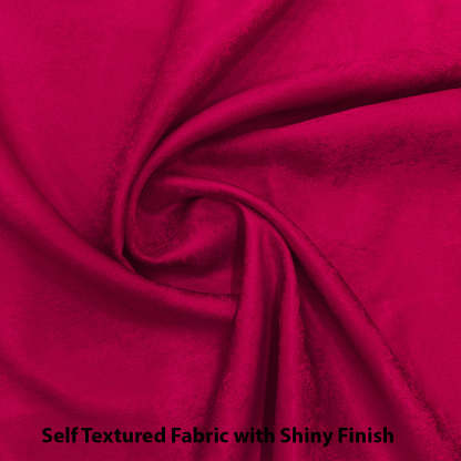 Jacquard Room Darkening Curtains in Cherry Pink Set Of 2 - (P248)