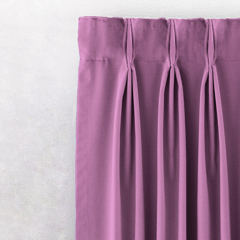 Jacquard Room Darkening Curtains in Light Blush Pink Set Of 2 - (P294)