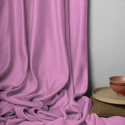 Jacquard Room Darkening Curtains in Light Blush Pink Set Of 2 - (P294)