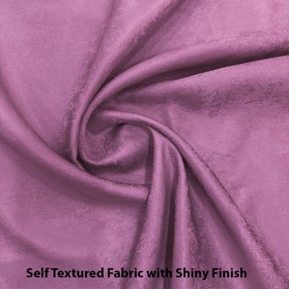 Jacquard Room Darkening Curtains in Light Blush Pink Set Of 2 - (P294)
