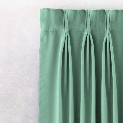 Jacquard Room Darkening Curtains in Minty Mint Set Of 2 - (P256)
