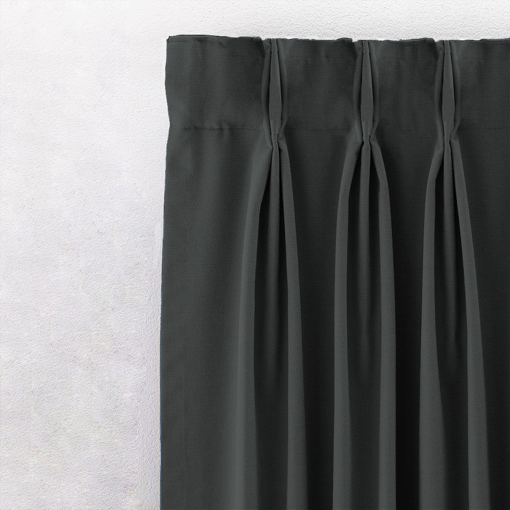 Jacquard Room Darkening Curtains in Taupe Green Set Of 2 - (P259)