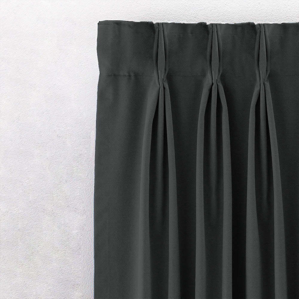Jacquard Room Darkening Curtains in Taupe Green Set Of 2 - (P259)