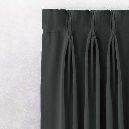 Jacquard Room Darkening Curtains in Taupe Green Set Of 2 - (P259)