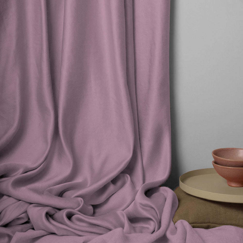 Jacquard Room Darkening Curtains in Piglet Pink Set Of 2 - (P26)