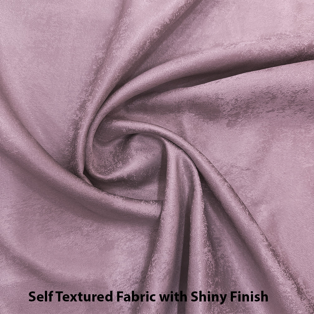 Jacquard Room Darkening Curtains in Piglet Pink Set Of 2 - (P26)