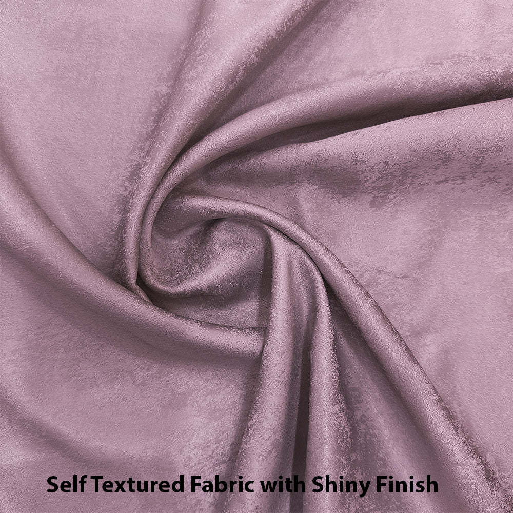 Jacquard Room Darkening Curtains in Piglet Pink Set Of 2 - (P26)