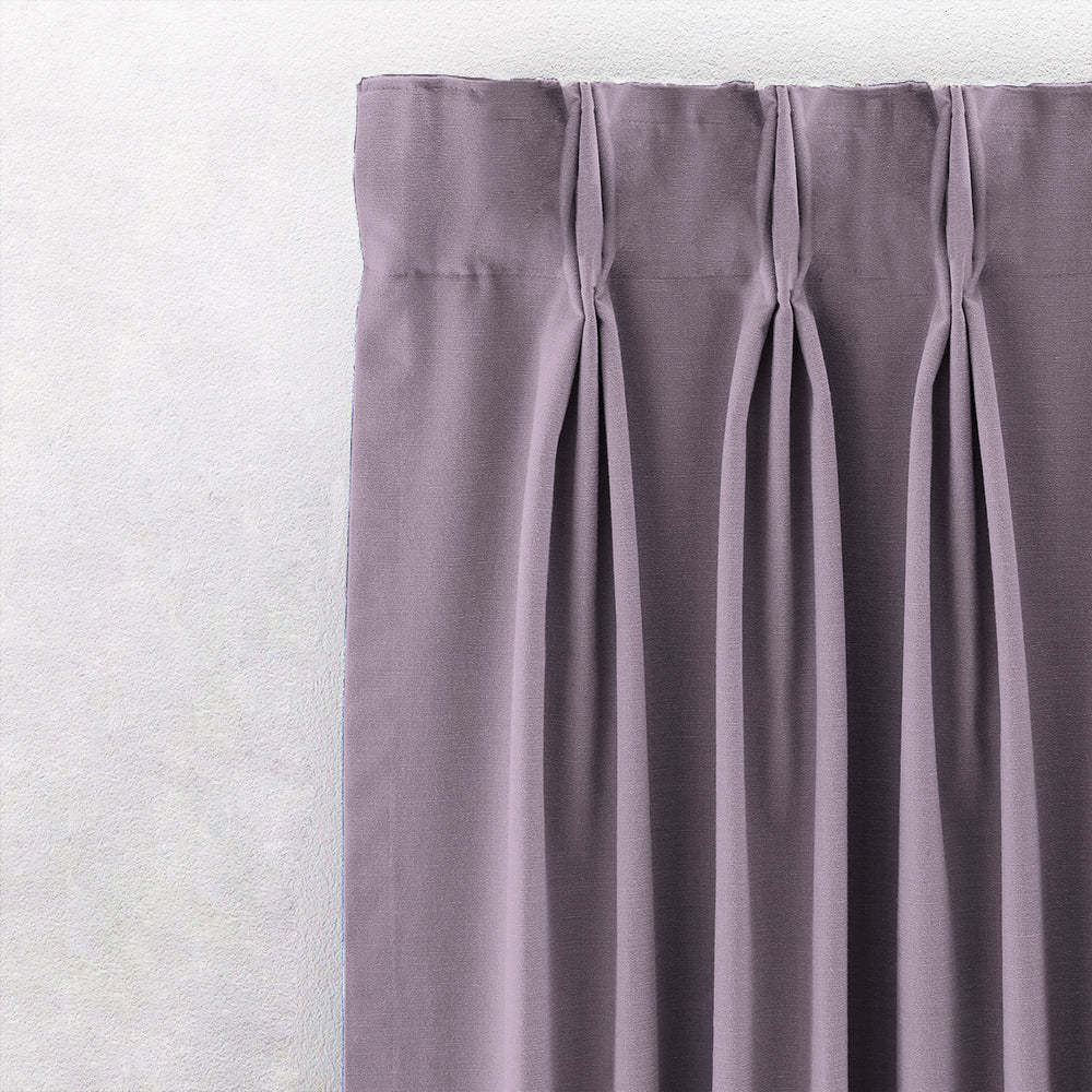 Jacquard Room Darkening Curtains in Grey Lilac Set Of 2 - (P262)