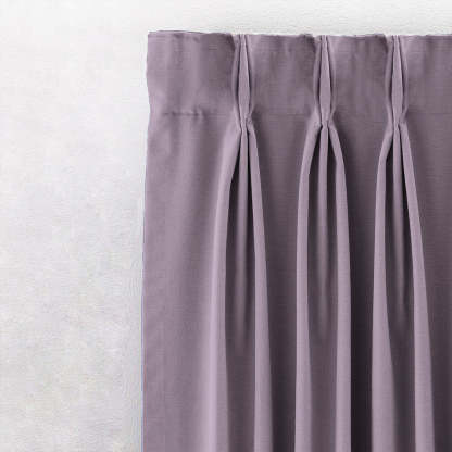Jacquard Room Darkening Curtains in Grey Lilac Set Of 2 - (P262)