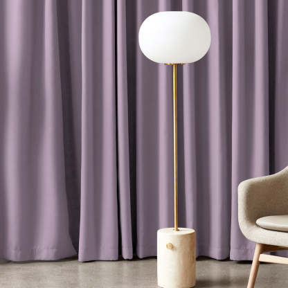 Jacquard Room Darkening Curtains in Grey Lilac Set Of 2 - (P262)