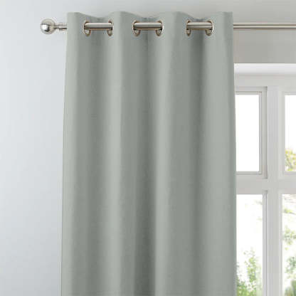 Jacquard Room Darkening Curtains in Oyster bay Grey Set Of 2 - (P265)