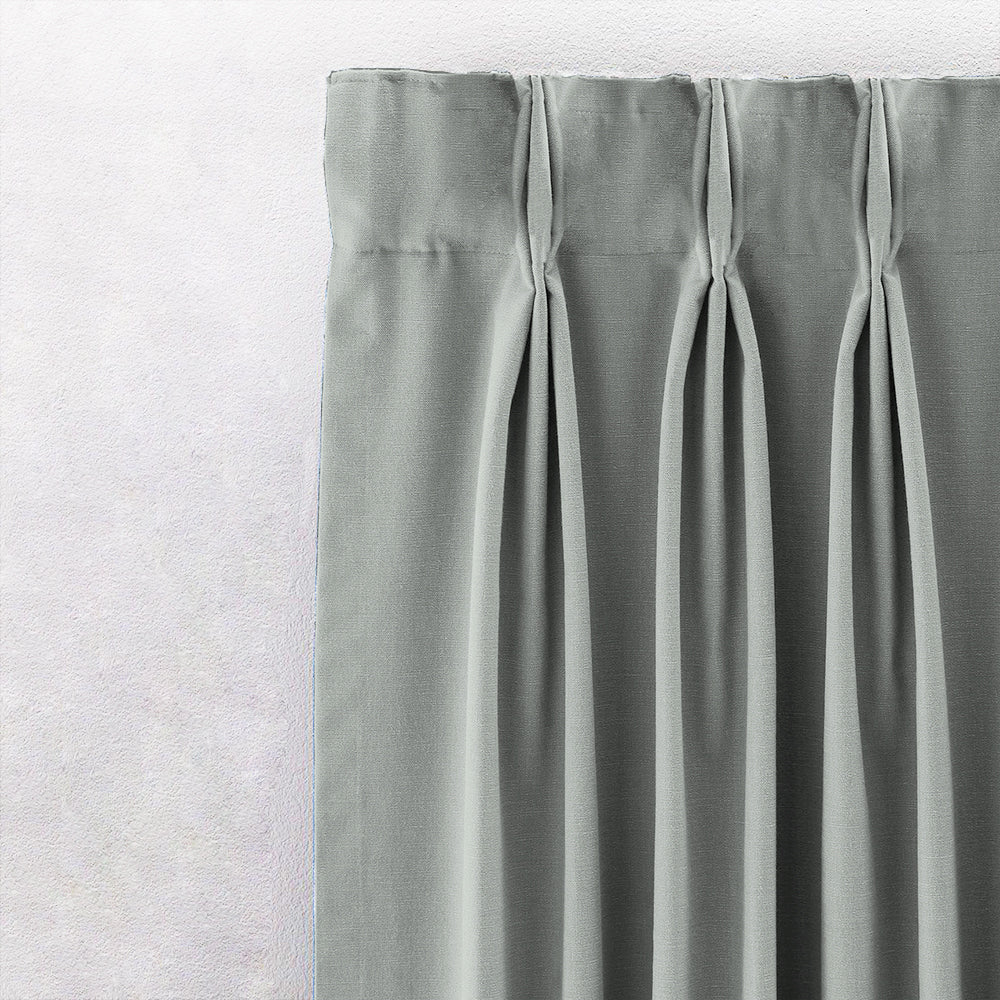 Jacquard Room Darkening Curtains in Oyster bay Grey Set Of 2 - (P265)