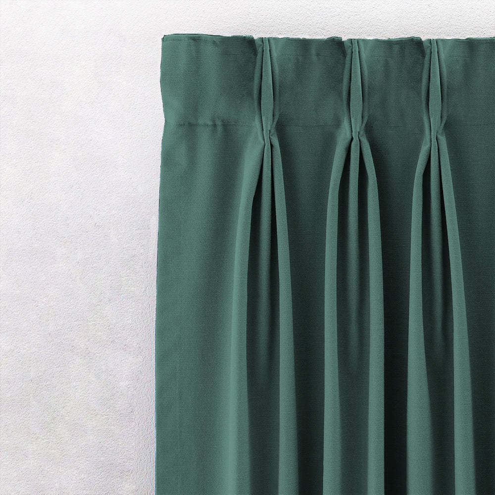 Jacquard Room Darkening Curtains in Wintergreen Dream Green Set Of 2 - (P267)