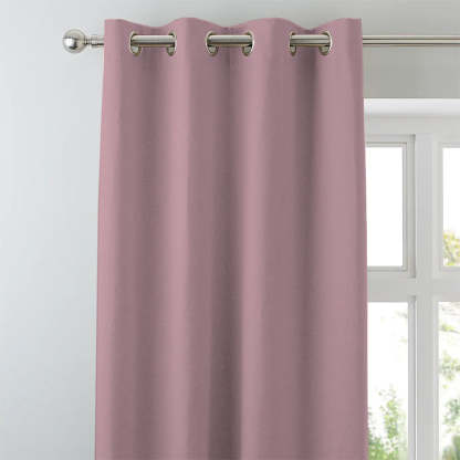 Jacquard Room Darkening Curtains in Cameo Pink Set Of 2 - (P269)