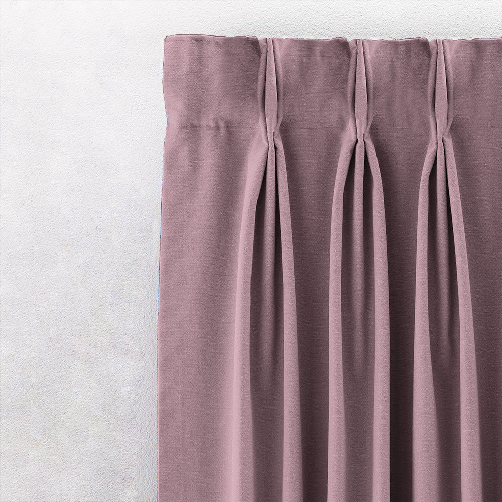Jacquard Room Darkening Curtains in Cameo Pink Set Of 2 - (P269)