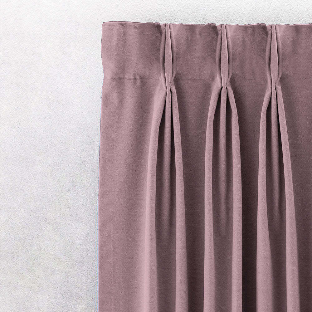 Jacquard Room Darkening Curtains in Cameo Pink Set Of 2 - (P269)