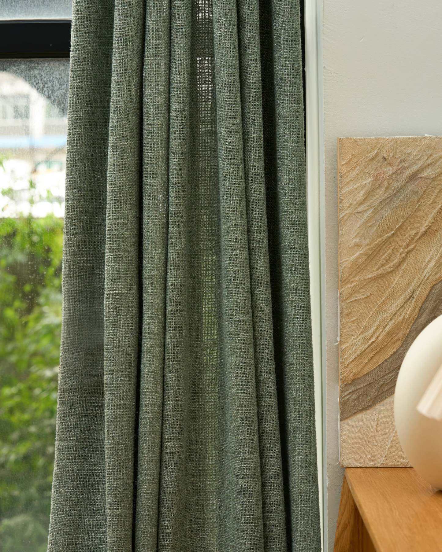 Jupiter Linen Look Soft Heavyweight Sheer Custom Curtain