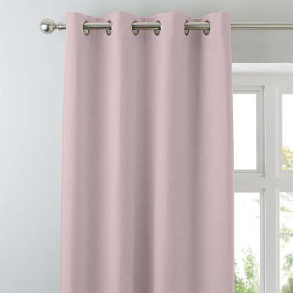 Jacquard Room Darkening Curtains in Lemonade Pink Set Of 2 - (P28)