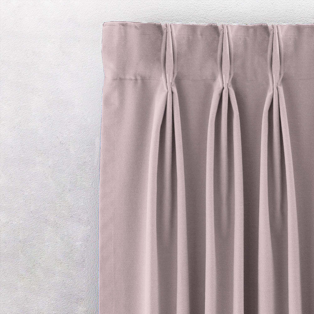 Jacquard Room Darkening Curtains in Lemonade Pink Set Of 2 - (P28)