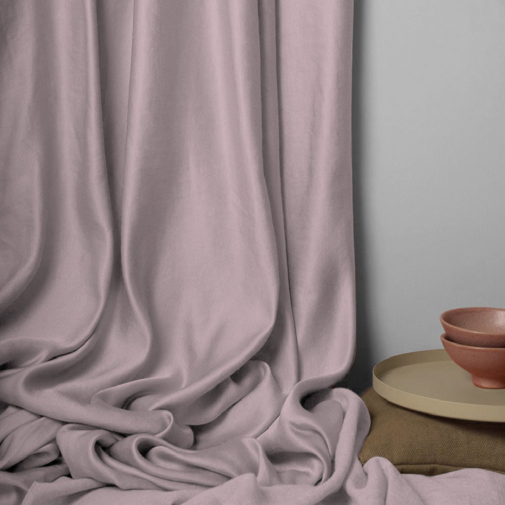 Jacquard Room Darkening Curtains in Lemonade Pink Set Of 2 - (P28)