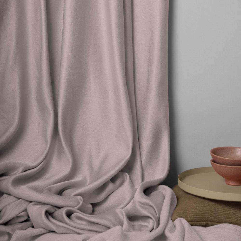 Jacquard Room Darkening Curtains in Lemonade Pink Set Of 2 - (P28)