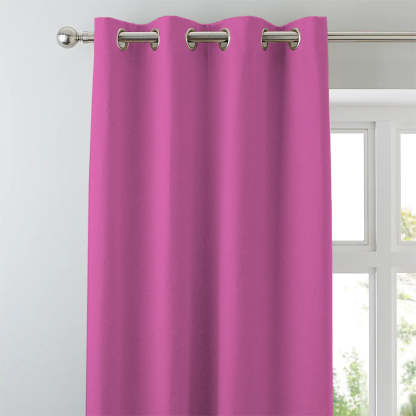 Jacquard Room Darkening Curtains in Bubblegum Pink Set Of 2 - (P282)