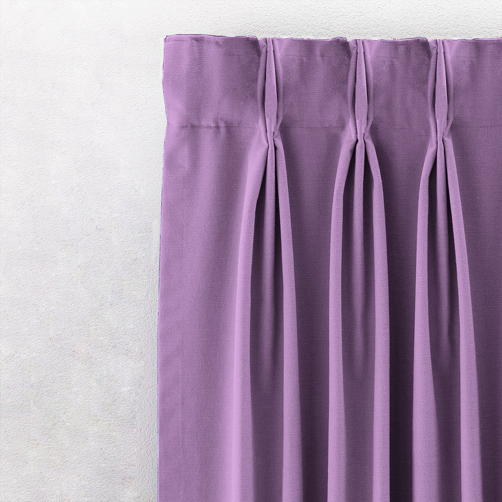 Jacquard Room Darkening Curtains in Mauve Set Of 2 - (P283)