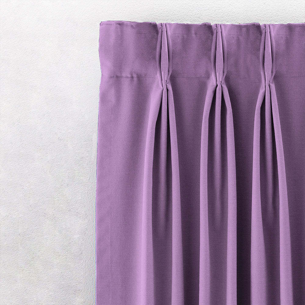 Jacquard Room Darkening Curtains in Mauve Set Of 2 - (P283)