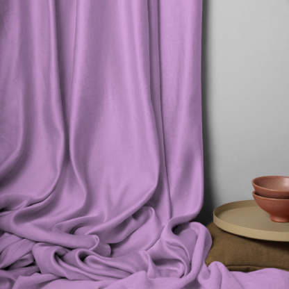 Jacquard Room Darkening Curtains in Mauve Set Of 2 - (P283)