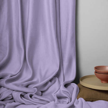 Jacquard Room Darkening Curtains in Fairy Tale Purple Set Of 2 - (P284)