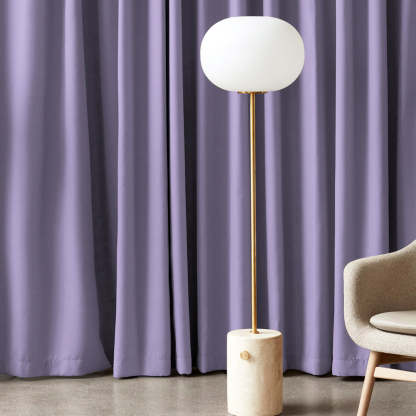 Jacquard Room Darkening Curtains in Fairy Tale Purple Set Of 2 - (P284)