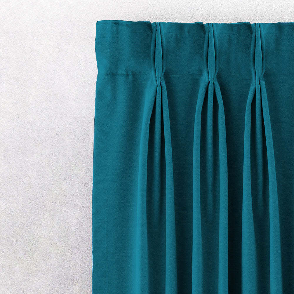 Jacquard Room Darkening Curtains in Blumine Blue Set Of 2 - (P287)