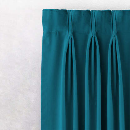 Jacquard Room Darkening Curtains in Blumine Blue Set Of 2 - (P287)
