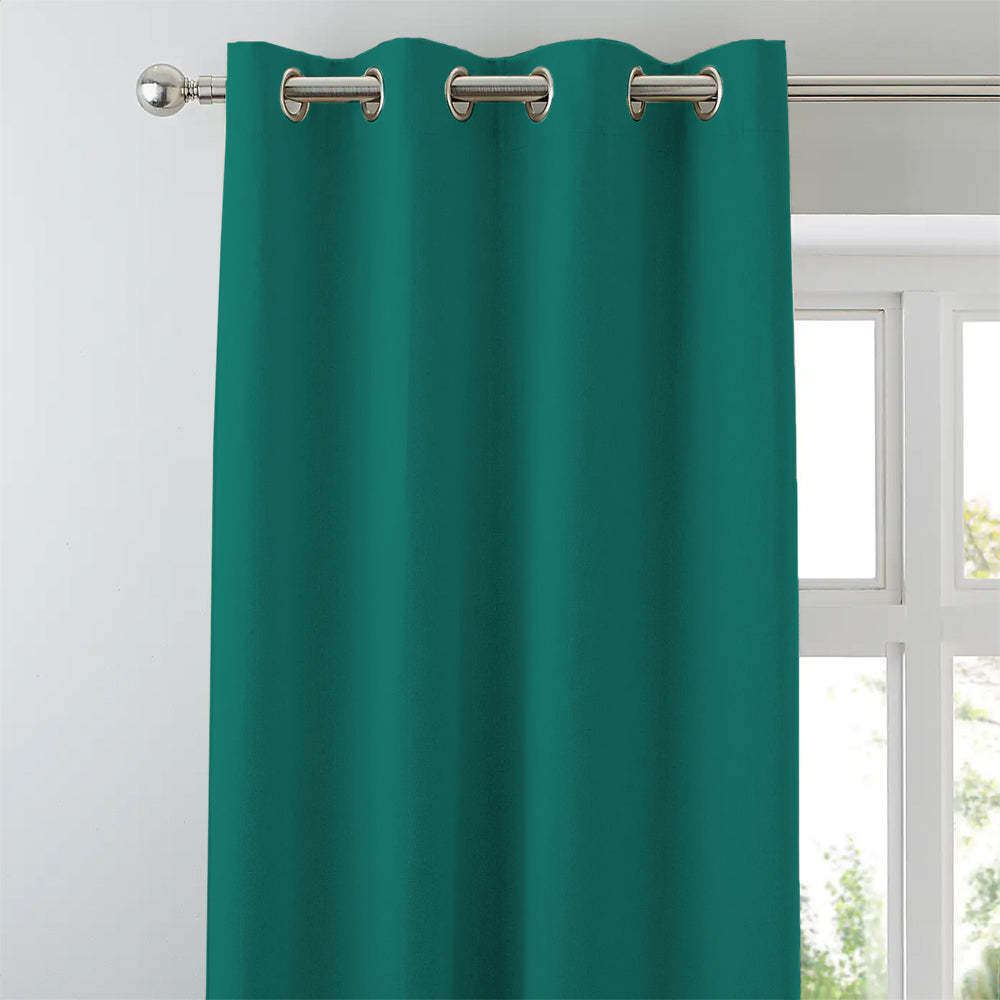 Jacquard Room Darkening Curtains in Thermal Spring Green Set Of 2 - (P288)