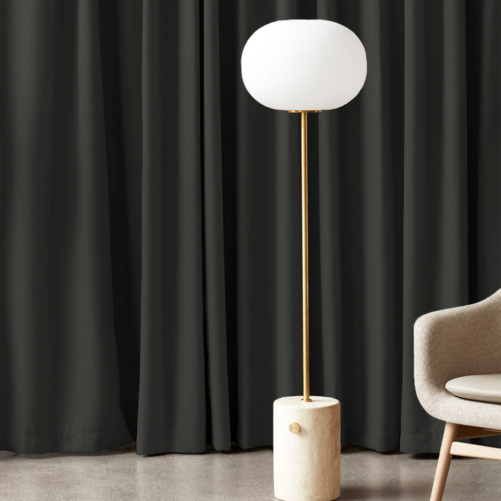 Jacquard Room Darkening Curtains in Sacremento Green Set Of 2 - (P292)