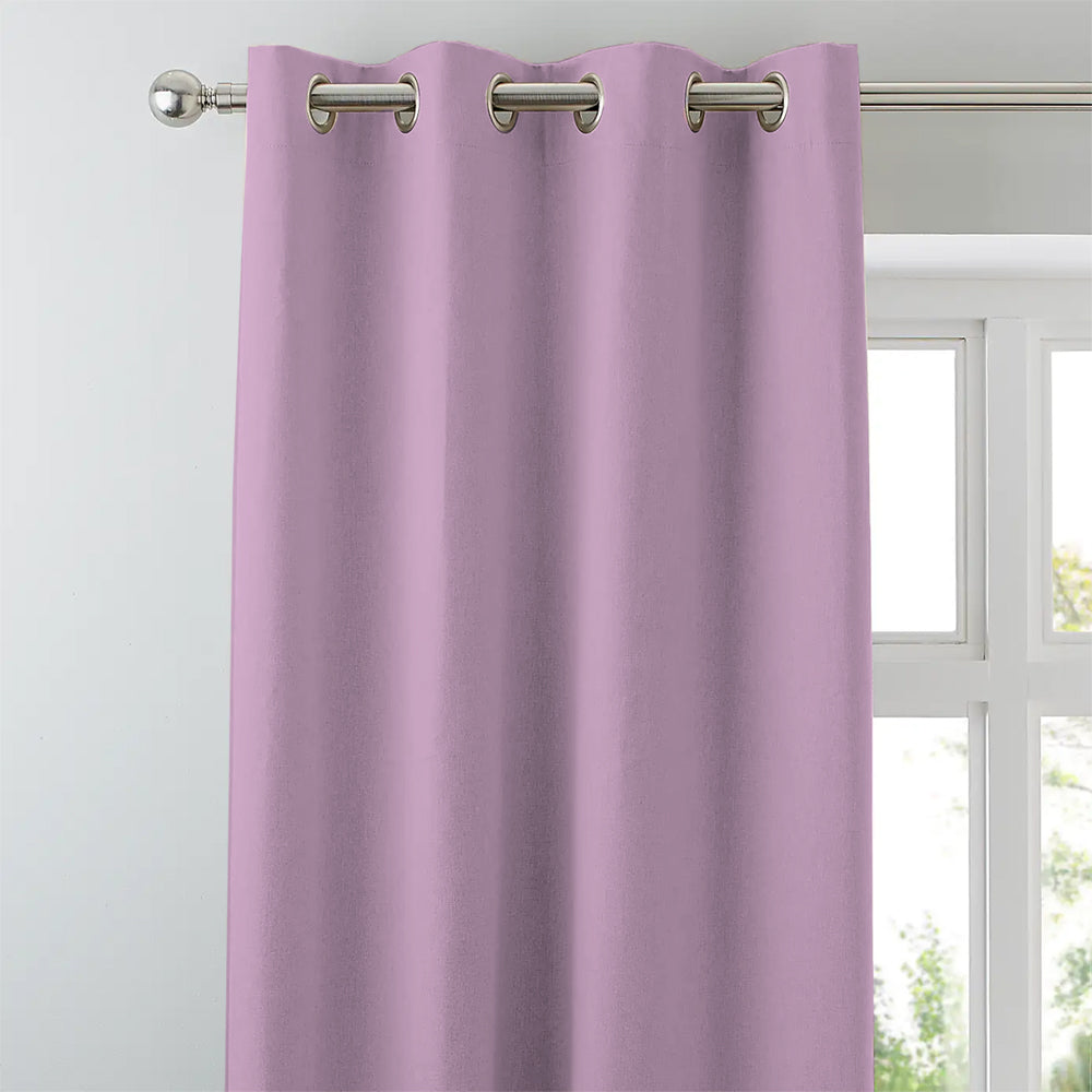 Jacquard Room Darkening Curtains in Pink Elephant Set Of 2 - (P295)