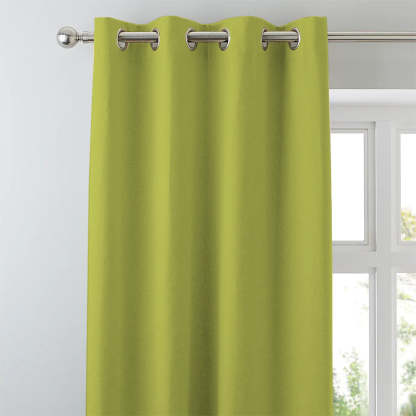 Jacquard Room Darkening Curtains in Acid Green Set Of 2 - (P299)