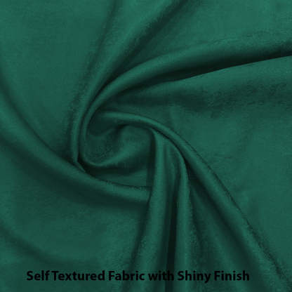 Jacquard Room Darkening Curtains in Brunswick Green Set Of 2 - (P300)