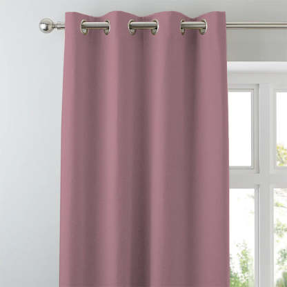 Jacquard Room Darkening Curtains in Brown Pink Set Of 2 - (P302)