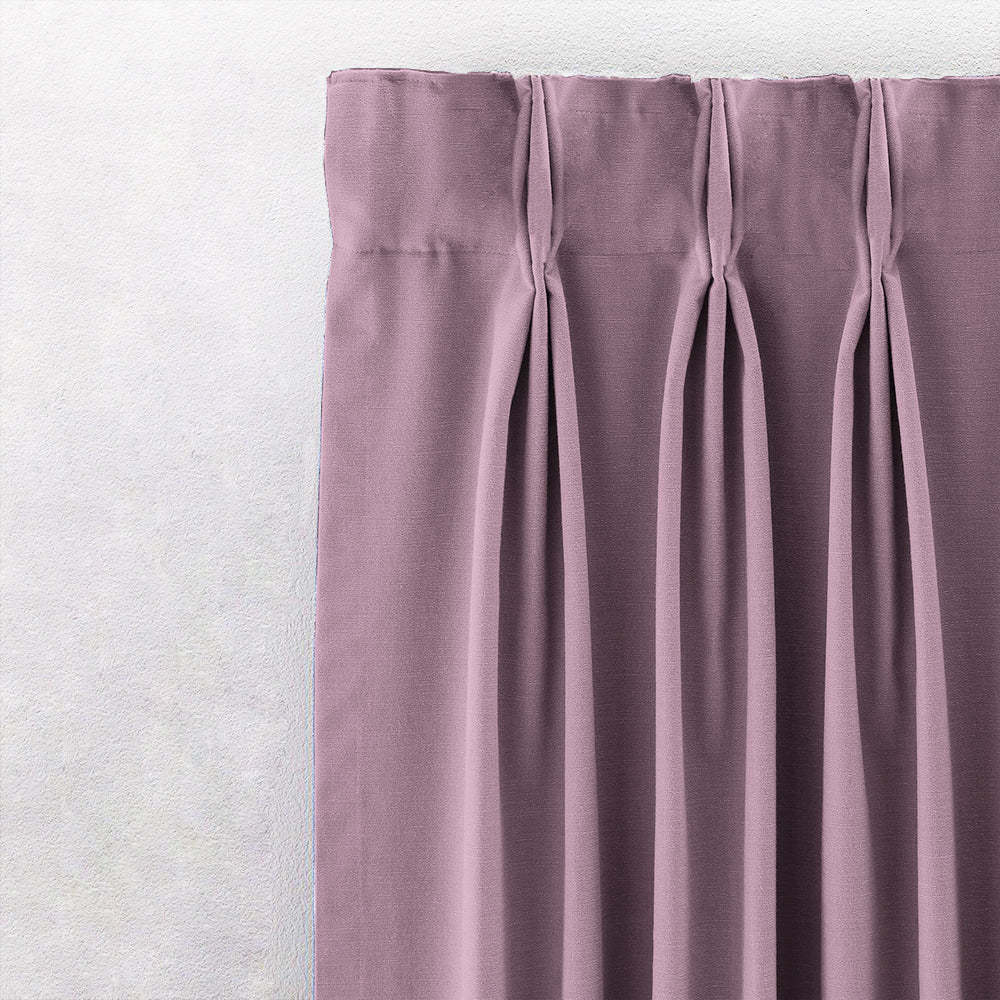 Jacquard Room Darkening Curtains in Simple Pink Set Of 2 - (P304)
