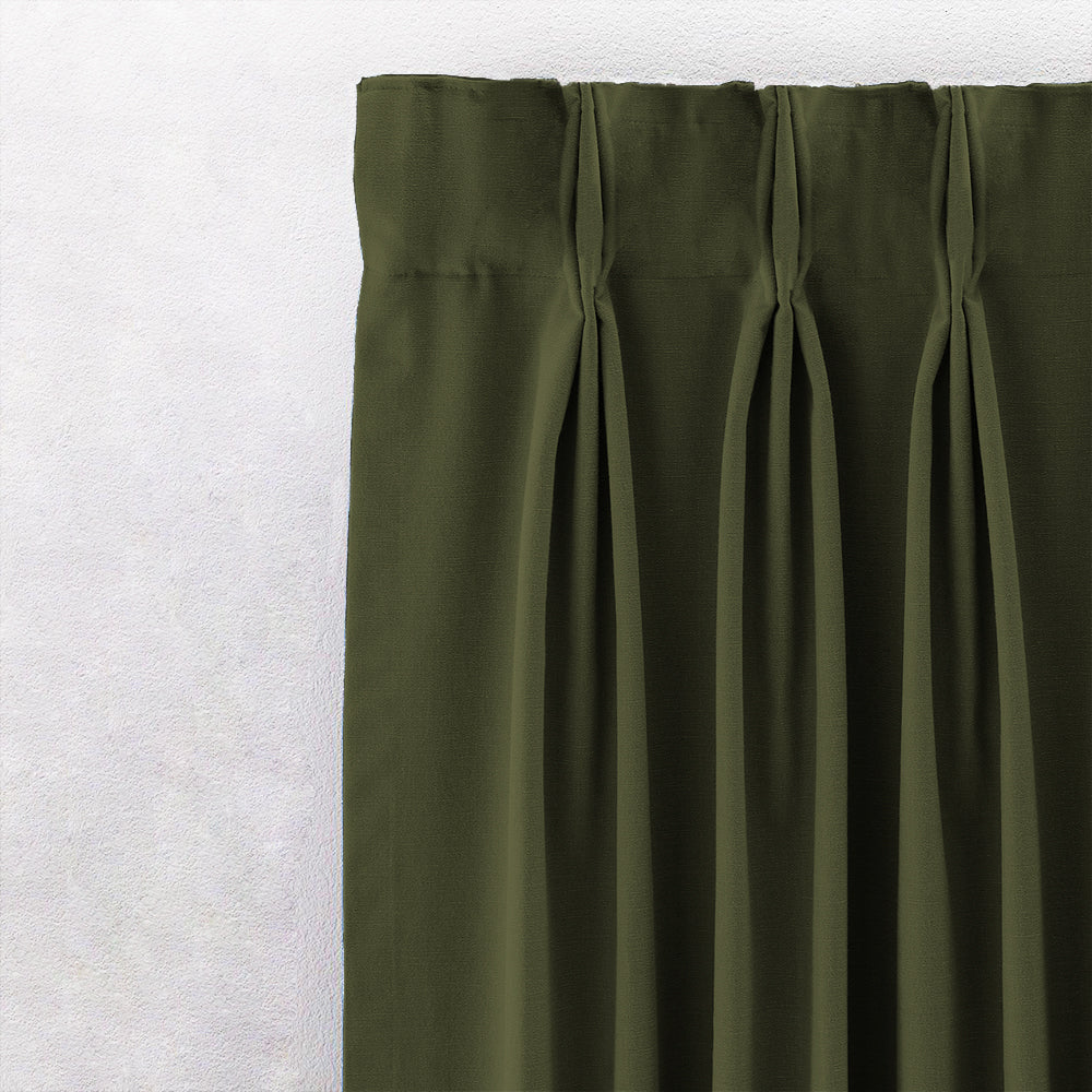 Jacquard Room Darkening Curtains in Basque Green Set Of 2 - (P306)