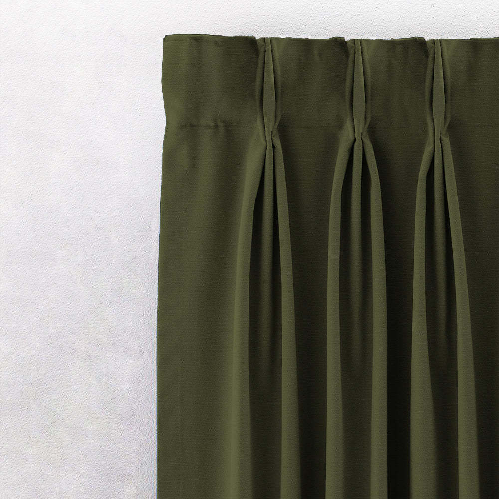 Jacquard Room Darkening Curtains in Basque Green Set Of 2 - (P306)