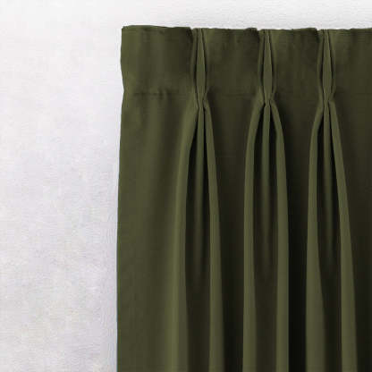 Jacquard Room Darkening Curtains in Basque Green Set Of 2 - (P306)