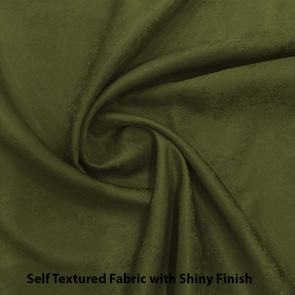 Jacquard Room Darkening Curtains in Basque Green Set Of 2 - (P306)