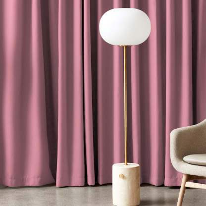 Jacquard Room Darkening Curtains in Tickle me Pink Set Of 2 - (P313)